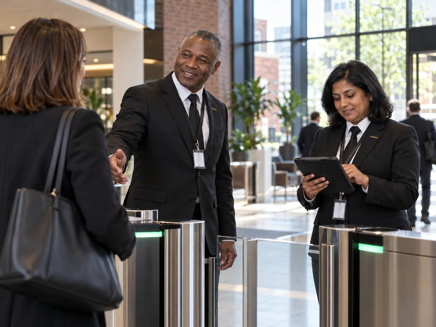 Reception security service
